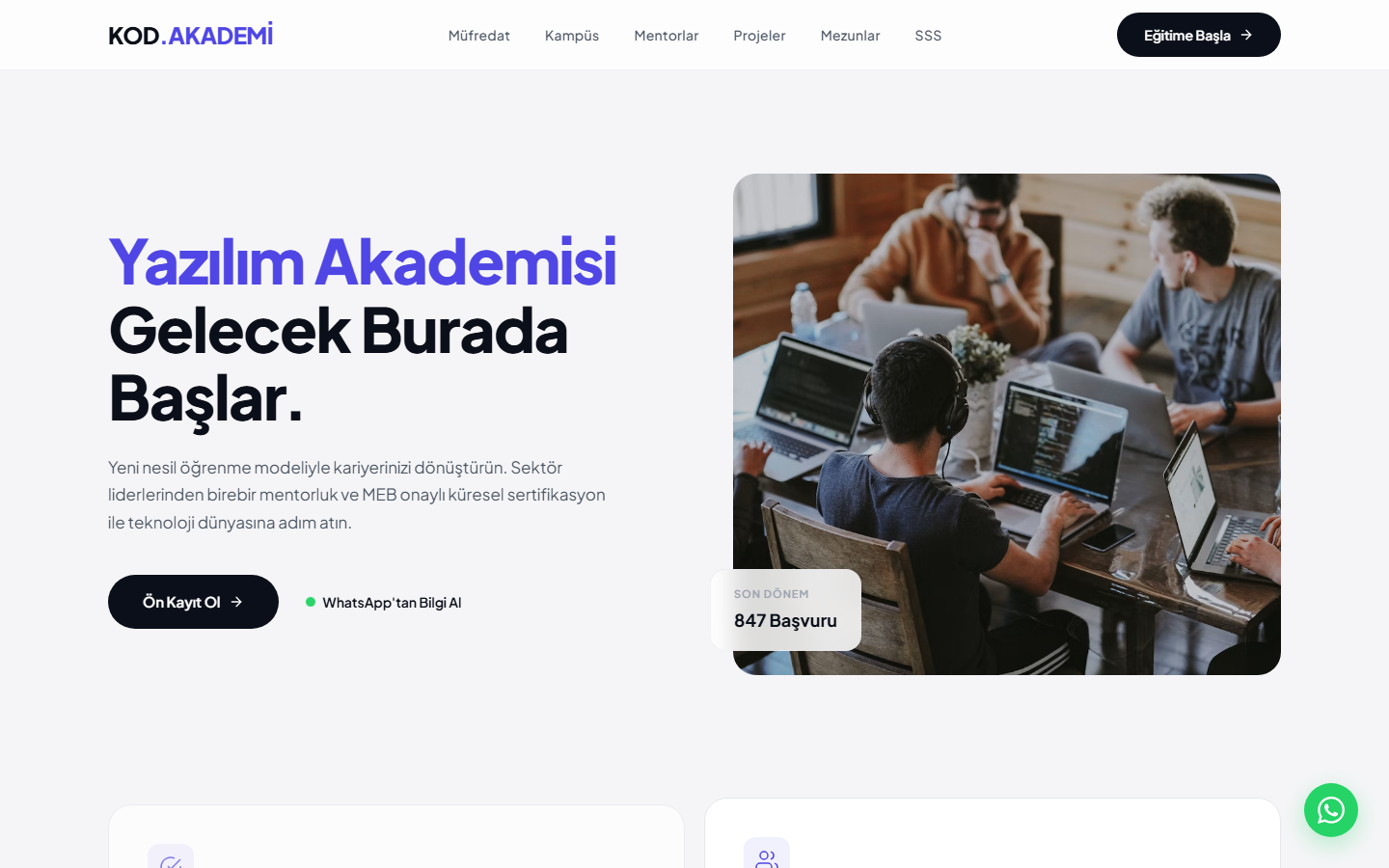 Kod.Akademi Next — yeni nesil IT eğitimi