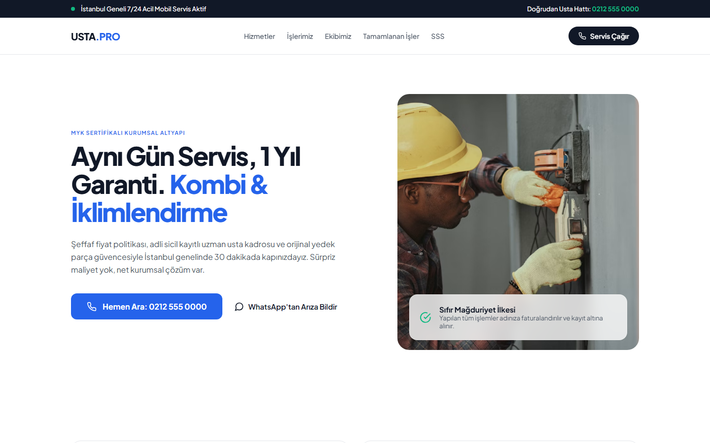 Usta.Pro — premium teknik servis