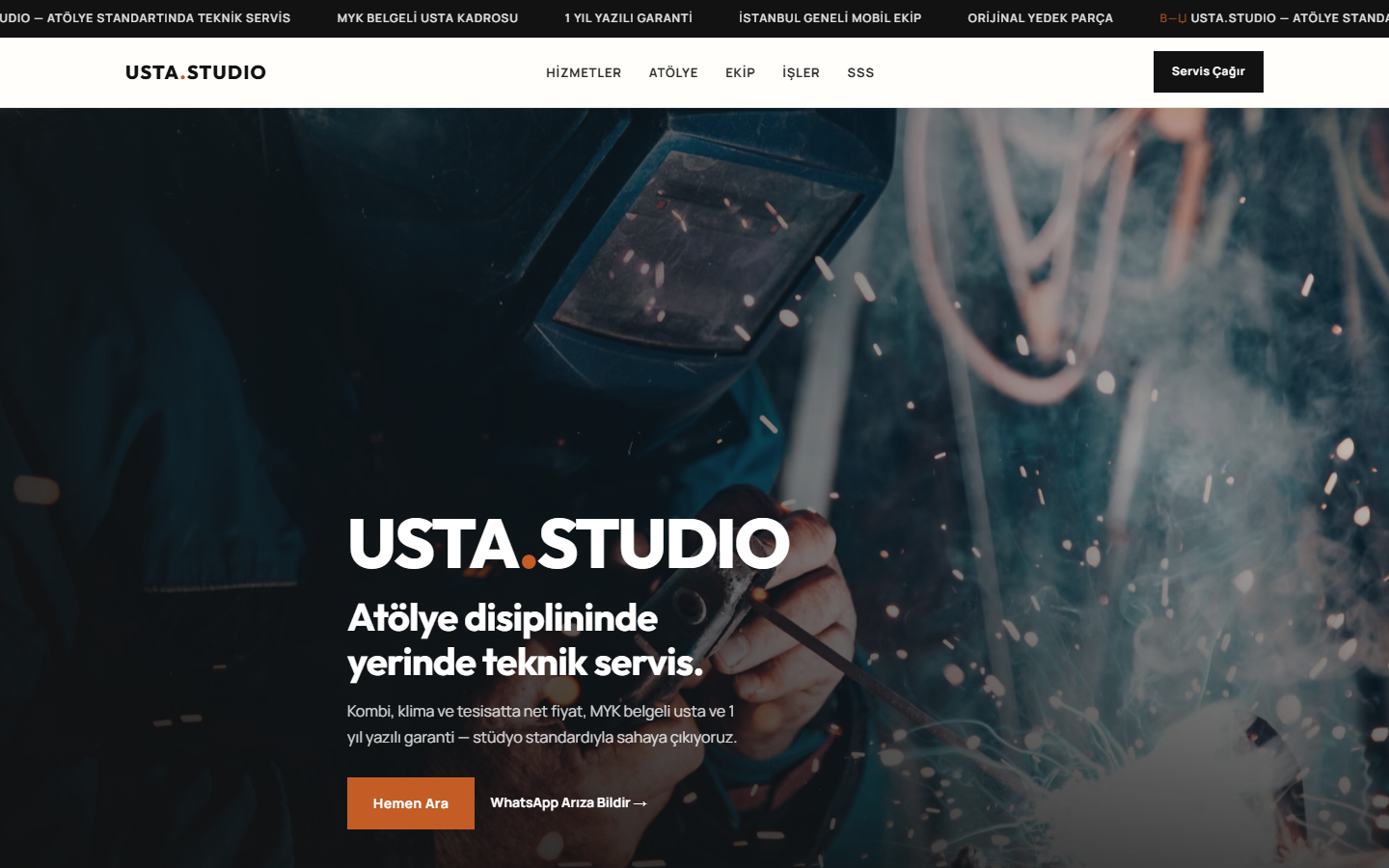 Usta.Studio — teknik hizmet stüdyosu